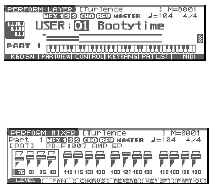 A Fantom-Xa alap üzemeltetése A Sound Generator Mode kapcsolása A LAYER képerny kiválasztásához 1. Nyomja meg a [LAYER/SPLIT] gombot A Fantom-Xa két hang generálási módot tartalmaz.
