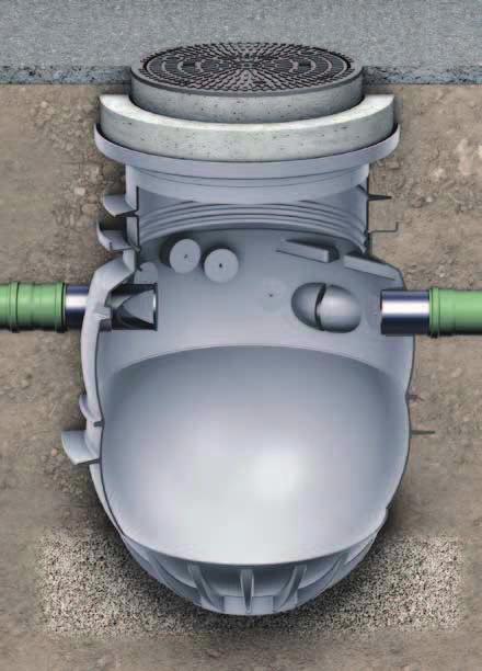 ACO épületgépészet ACO Sludge rap P Sludge rap P Order data Be inlet (DN) inlet DN 30 30 outlet Ki (DN) DN outlet DN Sludge trap of polyethylene for below ground installation inlet and outlet