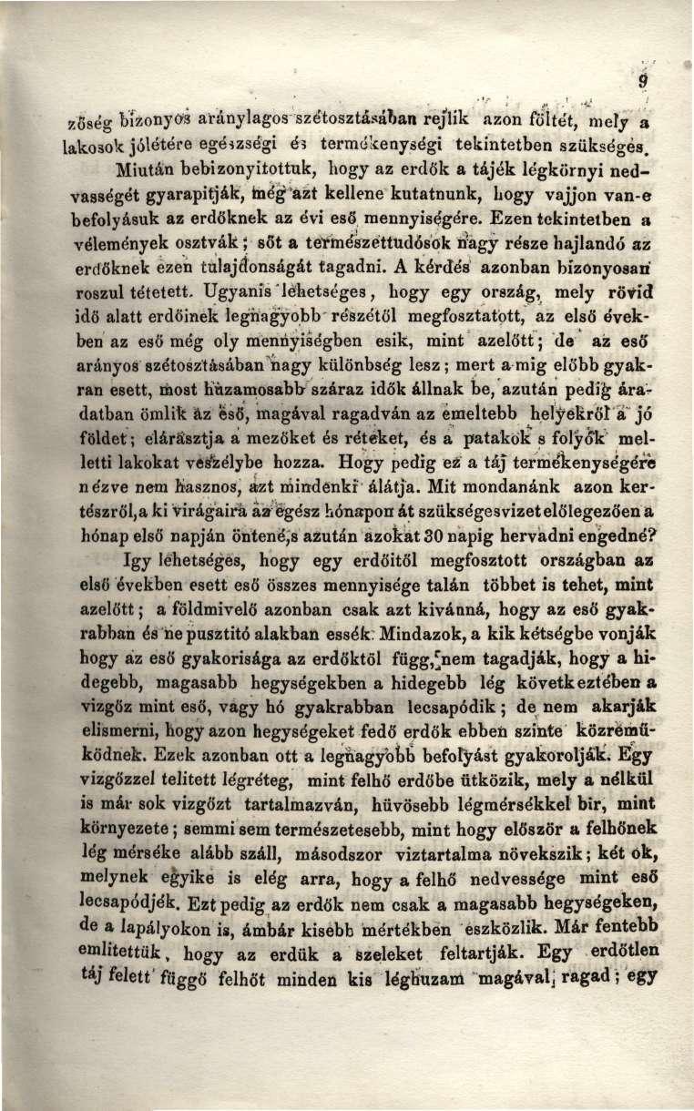 zősé - bízonycrs aránylagos szétosztásában rejlik azon foltét, mely a lakosok jólétére egészségi éi termékenységi tekintetben szükséges.