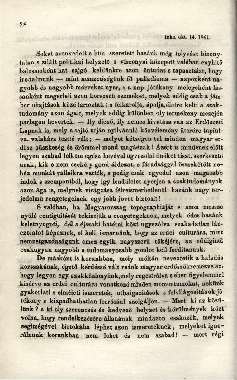 28 Inke, okt. 14. 1S61.
