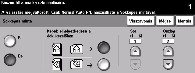 Sokképes minta Ezzel a lehetőséggel olyan dokumentumokat készíthet, amelyeknek minden oldalán több kép van.