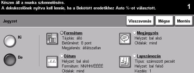 Képes fedőlapok kimenet Itt adhatja meg a fedőlapok készítéséhez szükséges beállításokat.