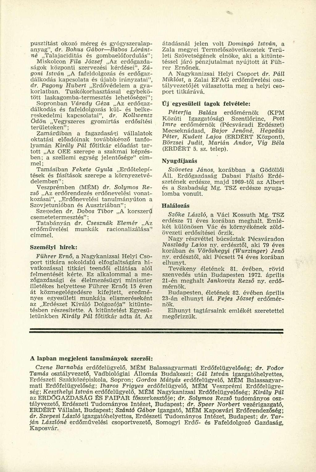 pusztítást okozó méreg és gyógyszeralapanyag", dr.