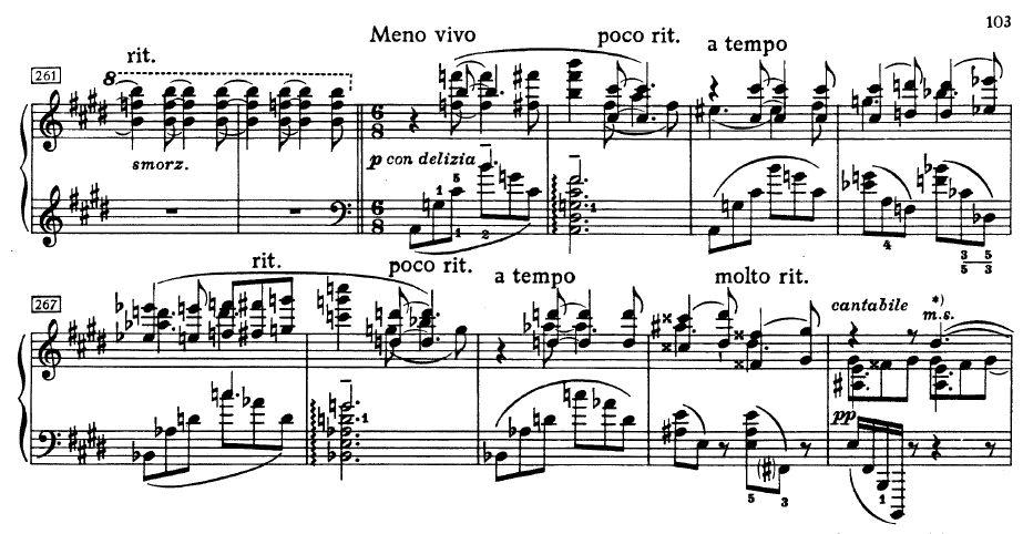 Choi Insu: Horowitz és Richter 114 A 257. ütemben Richter sajnálatos módon a tenor e-hang helyett f-hangot játszott.