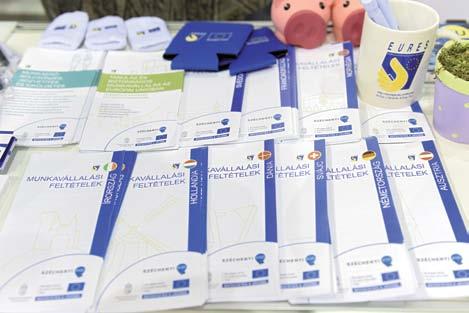 EURES-kiadványok és promóciós termékek a 2018-as HVG állásbörzén A hálózati találkozók alkalmat nyújtottak a mély szakmai munkára és lehetőséget biztosítottak a tanácsadóinknak az adott év során