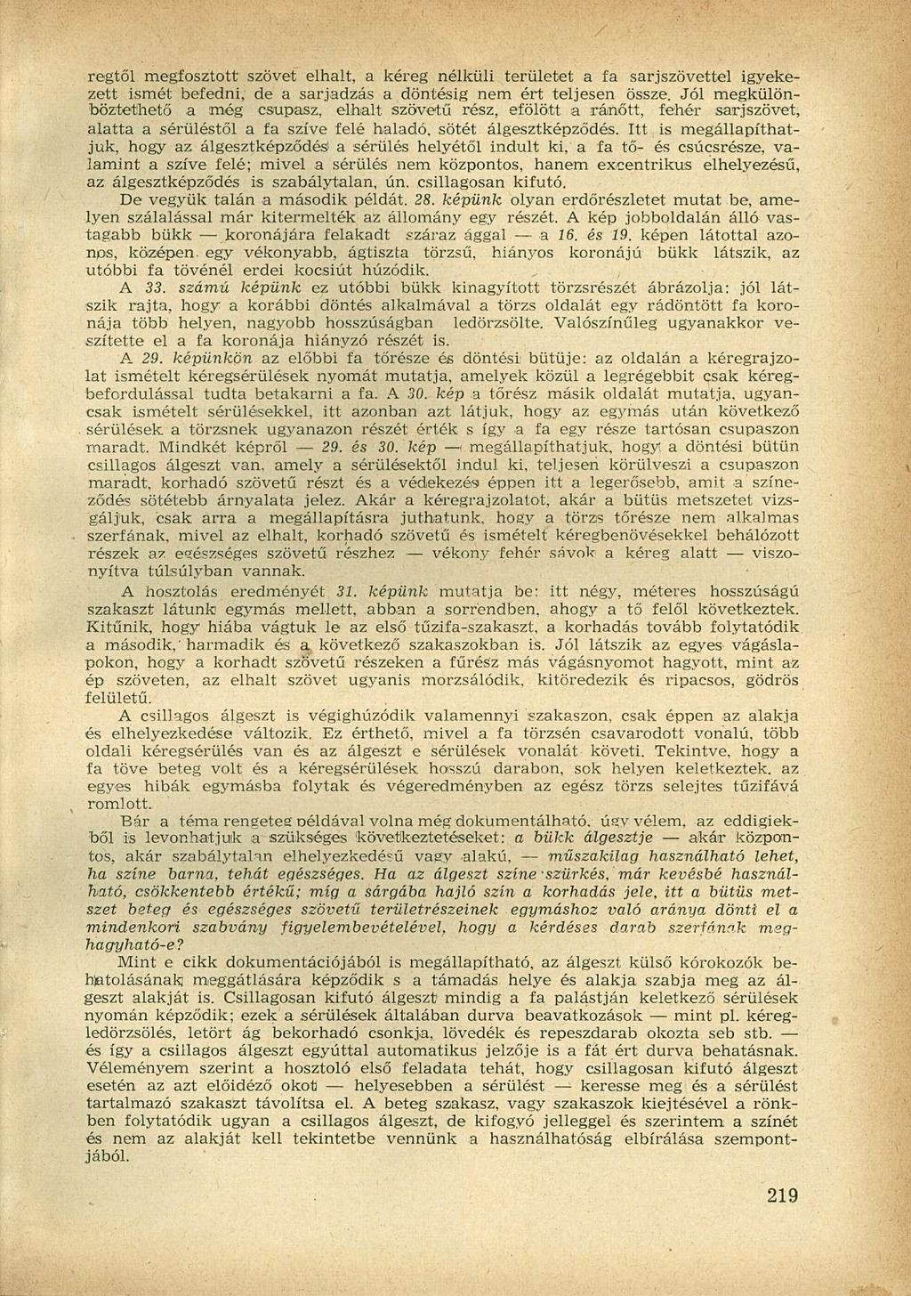 regtől megfosztott szövet elhalt, a kéreg nélküli területet a fa sarjszövettel igyekezett ismét befedni, de a sarjadzás a döntésig nem ért teljesen össze.