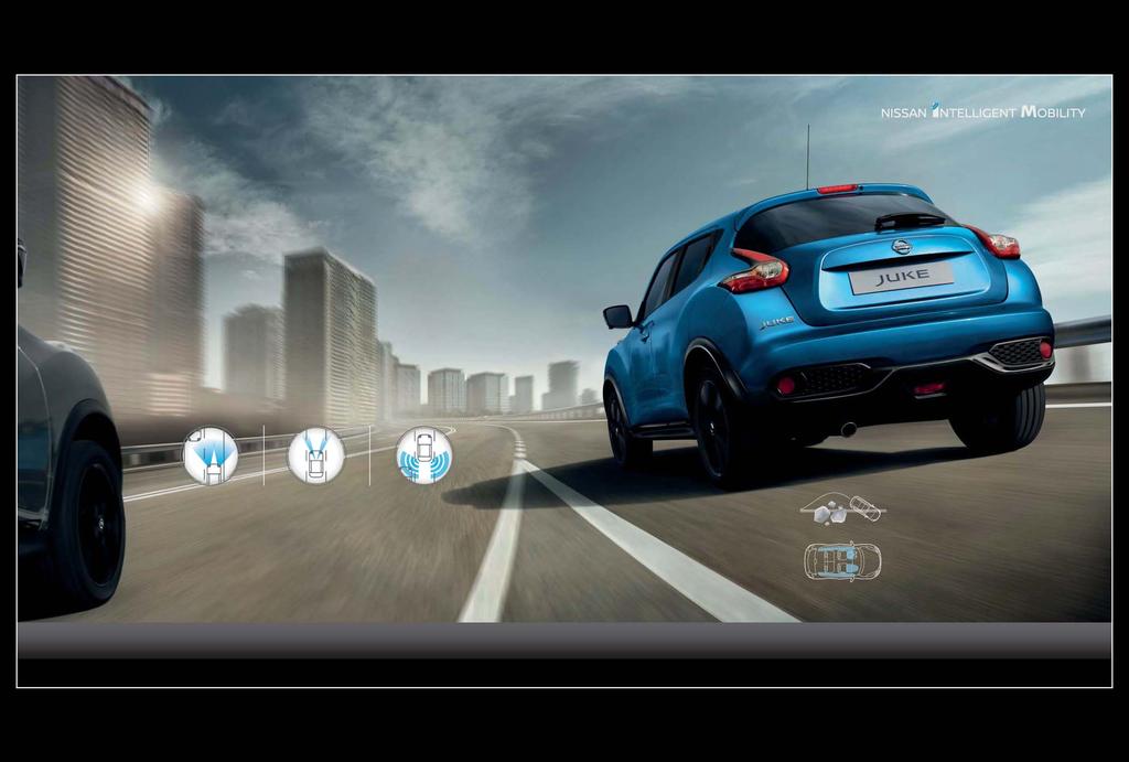 FINOMÍTSA KÉPESSÉGEIT Többet láthat, és többet érzékelhet, így mindig Ön irányít. A Nissan Intelligens technológiák a színfalak mögül gondoskodnak a gondtalan vezetés élményéről.