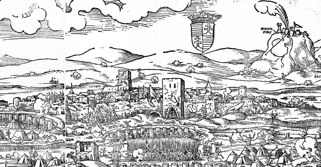 Pest ostroma (részlet). Virgil Solis, 1542. a mai Váci utca ezt kívánná, azonban a török kori térképek és látképek itt nem jelölnek kaput. Ásatás itt még nem folyt.