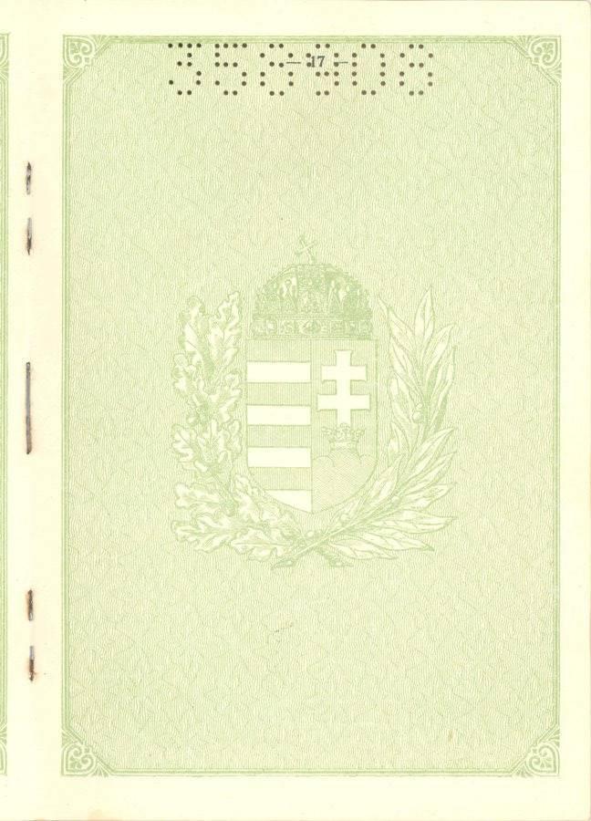 SOM Krisztián gyűjteménye A magyar útlevelek kiállított darabszámai, 1922 1937 VIII. sz.