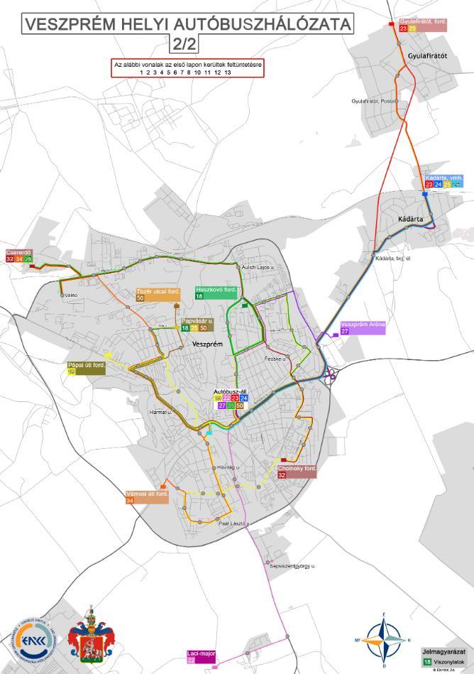 Veszprém megye közösségi közlekedési helyzete közlekedés működik, ezáltal a megye 15 városa közül 9 esetben biztosított az ilyen jellegű szolgáltatás. Zirc városában 2017.