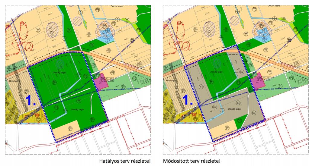 2. Beavatkozási pont ismertetése (A módosított tervi részek minden esetben előzetes tervezetek, azok tájékoztató jellegűek!