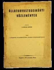 Serényi Antal: A magyar állatorvoslás, állatorvosképzés, állategészségügy kialakulása és fejlődéstörténete a kezdetektől 1956-ig. Megjelent 2000-ben, a szerző elhunytának évében.