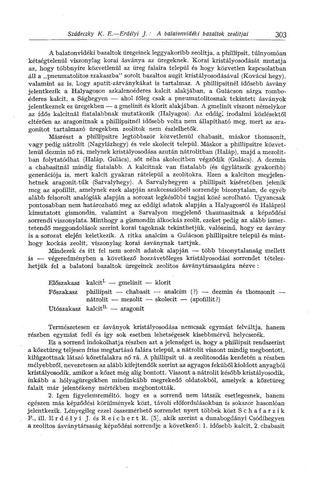 Szádeczky К- E. Erdélyi J.
