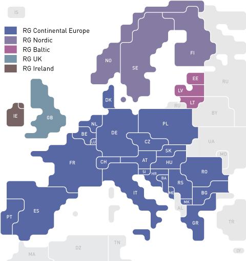 European Network of Transmission System Operators for Electricity Regional Group Participating Countries Continenta Europe Austria, Belgium, Bosnia- Herzegovina, Bulgaria, Czech Republic, Croatia,