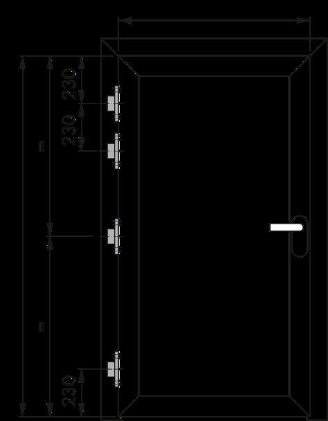Szerelési útmutató axxent ajtópánt 5 Méretváltozatok A következő táblázat az axxent ajtópántok maximális megengedett terhelési értékeit tartalmazza figyelembe véve az ajtólap magasságának (az alsó és