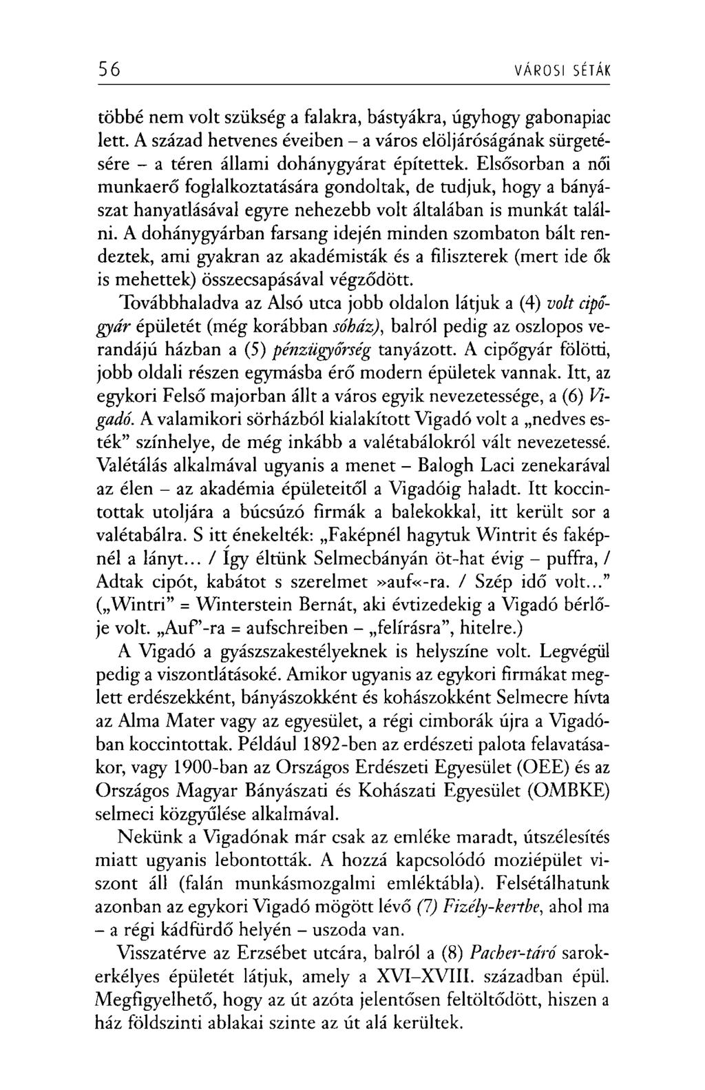 56 VÁROSI SÉTÁK többé nem volt szükség a falakra, bástyákra, úgyhogy gabonapiac lett. A század hetvenes éveiben - a város elöljáróságának sürgetésére - a téren állami dohánygyárat építettek.