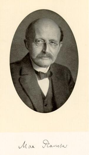 6 FEJEZET 1. KVANTUMMECHANIKA 1.2. ábra. Max Planck, az elektromágneses hullámok kvantumosságának felfedezője HEISENBERG megalkotja a mátrixmechanikát, SCHRÖDINGER a hullámmechanikát.
