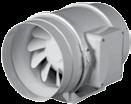 Nagyteljesítményű ventilátorok Teljesítmény (m3/h) VK - csatornaventilátorok (műanyag ház) 250 VK 355 VK 460 VK 780 VK 1080 250 VK