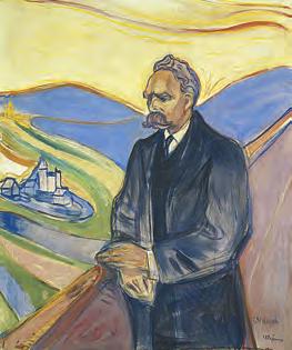 A MODERNIZMUS. A SZIMBOLIZMUS ÉS AZ IMPRESSZIONIZMUS KÖLCSÖNHATÁSA A KÖLTÉSZETBEN 144 E. Munch: Nietzsche portréja, 1906 zője a művészet lényegéről, a kultúra történetéről és az emberről általában.