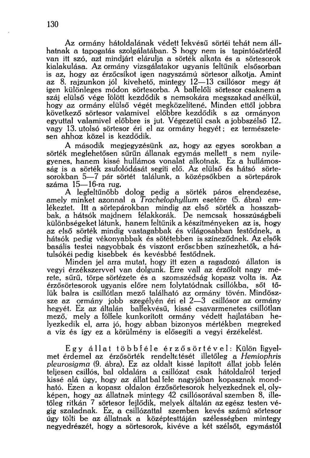 130 Az ormány hátoldalának védett fekvésű sortéi tehát nem állhatnak a tapogatás szolgálatában.