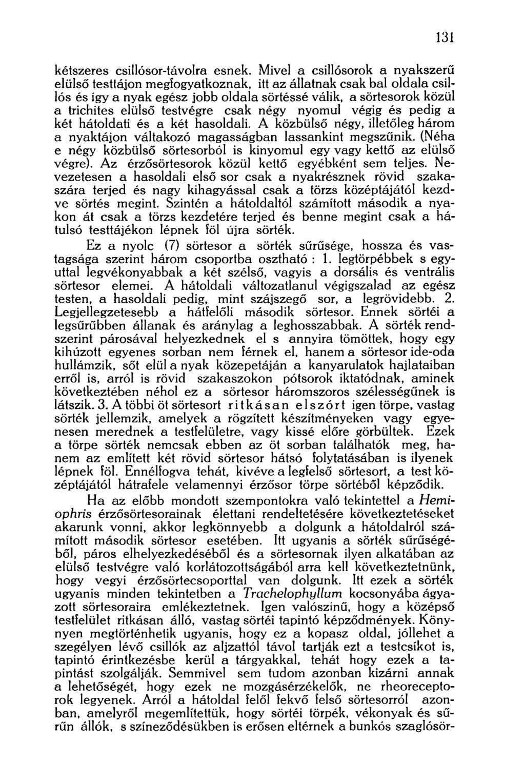 131 kétszeres csillósor-távolra esnek.