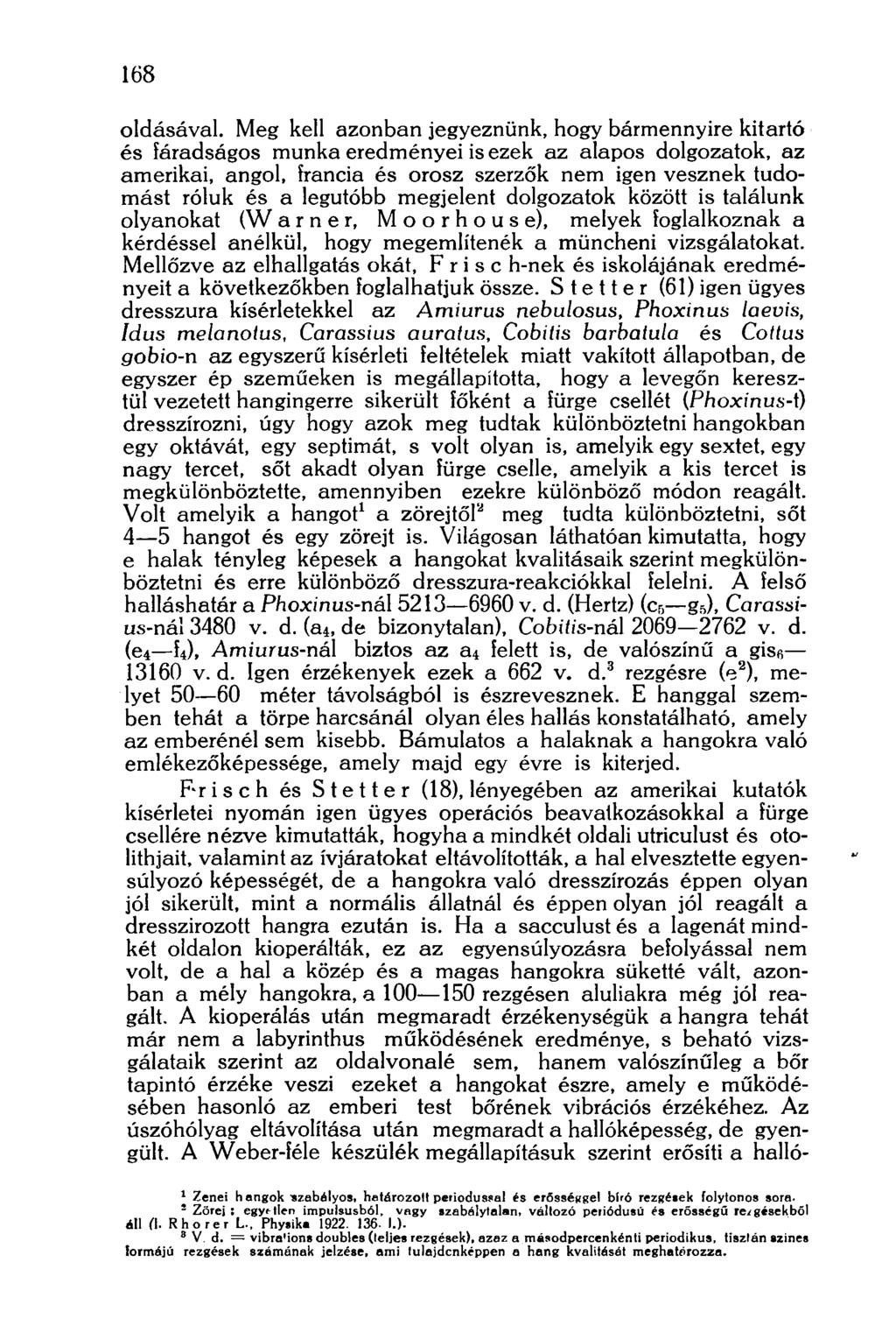 168 oldásával.