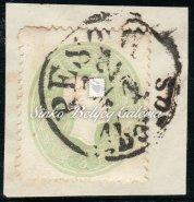 Szép, kék színű cégbélyegzővel. / 1861.07.08. Distance letter sent from Pesth to Vienna. Franked with 15 krajcár stamp.