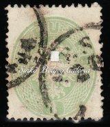 There's a register breaking on the stamp. Kikiáltási ár: 8.000 Ft 1863.08.13. Távolsági levél Pest/Abends-ből Reichenberg (CSK)-be küldve.