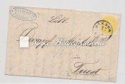 Franked with a 3 kr. stamp with 14 perforation. (75 000 HUF) 1863.01.29. Távolsági levél nyomtatványként feladva Nagyszalonta-Körös Ladány között. 82. tétel 1863.