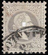 1867-es 2 krajcáros bélyeggel bérmentesítve. Piros posta ironnal nulla jelzés áthúzva. / 1868.01.04. Distance letter between Temesvár és Hermanstadt.