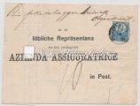 "FILIPOVA/BÁCS" lebélyegzéssel 1874. 07. 17. Távolsági levél. Feketehegy-Pest között 151. tétel 1871.05.29. Ajánlott távolsági levél Pestről Győrbe küldve.