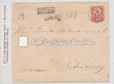 Nagy-Szaláncz-Turócz Szt Márton között. 169. tétel 1871. Réznyomat 3x5 kr. Ajánlott. Kőröshegy/Somogy megye-igal között. / 1871.