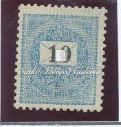 Fekete számú krajcáros és 1900-as Turul. 250. tétel 1898. Fekete számú krajcáros. 50 kr. E 12: 11 3/4 fogazattal. / 1898. Black-numbered krajcár.