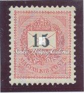 248. tétel Kikiáltási ár: 28.000 Ft 1898. Fekete számú krajcáros (8+8 krajcár) 247.
