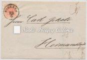 Complete set on hand-made paper. With "PESTH" cancellation. 1853.11.26. Ajánlott távolsági levél Pesth-Prága között. 38. tétel 1853.06.22. III.