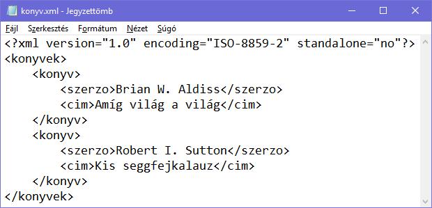 XML olvasás Java nyelven NodeList nodelist = dom.getelementsbytagname("emp"); for(int i = 0; i < nodelist.getlength(); i++) { Node node = nodelist.