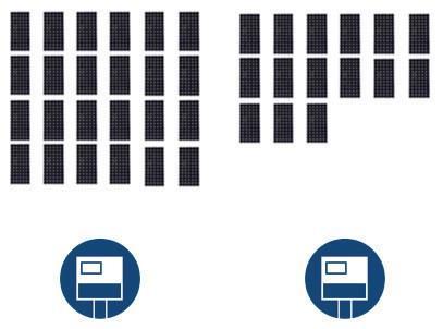 Értesítések 3.2 Teljesítmény-felügyelet A különböző méretű inverterek felügyeletének érdekében, a Solar-Log minden inverter értékeit 1 kwp egységben számítja.