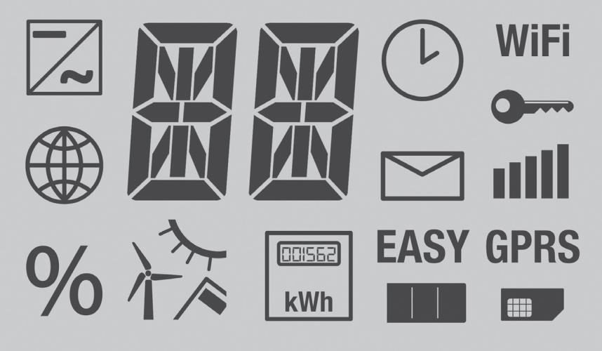 Üzenetek az LCD állapot kijelzőn (Solar-Log 300, 1200 und 2000) 9 Üzenetek az LCD állapot kijelzőn (Solar-Log 300, 1200 és 2000) A Solar-Log 300, 1200 és 2000 esetében egy LCD állapot kijelzőn