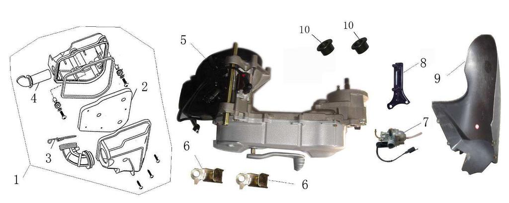 F-14 Engine 1 E0513-MMA-0000 LÉGSZŰRŐHÁZ KOMPLETT Air filter groupware 1 2 E0504-MMA-0000 LÉGSZŰRŐBETÉT sponge in air filter 1 5 E1301-MMA-0200 BLOKK engine 1 6 E0514-MMA-0000 HÁTSÓ FÉKBOWDEN TARTÓ