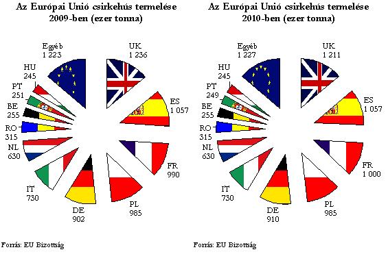 Az elırejelzések szerint 2010-ben nem változik a csirkehús termelése az Európai Unióban.