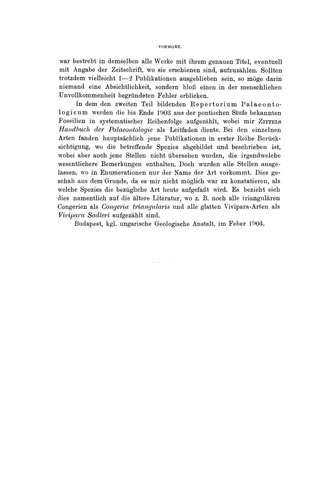 VORWORT. war bestrebt in demselben alle Werke mit ihrem genauen Titel, eventuell mit Angabe der Zeitschrift, wo sie erschienen sind, aufzuzählen.
