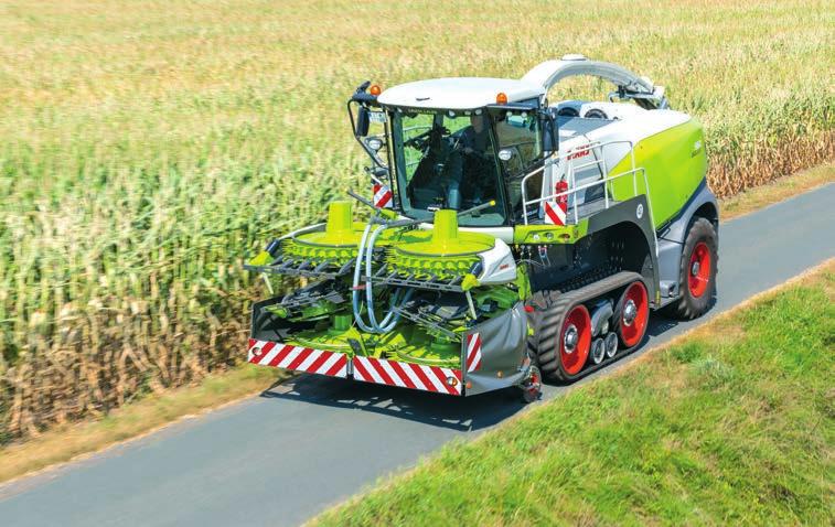 635 milliméter széles gumihevederrel három méter alatt marad a JAGUAR 960 TERRA TRAC külső szélessége, így