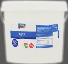 TEJTERMÉKEK, PÉKÁRUK ARO TEJFÖL 12% 5 kg/db