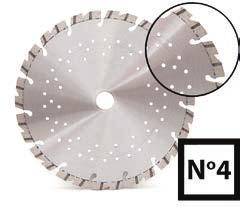 10 mm D 125 x 22,23 050712500013 230 x 22,23 050723000004 300 x 25,40 050730000004 350 x 25,40 050735000004 ABRABORO aszfaltvágó gyémánttárcsa N o 6 - lézerhegesztett - 3 db védőszegmenssel - kiváló