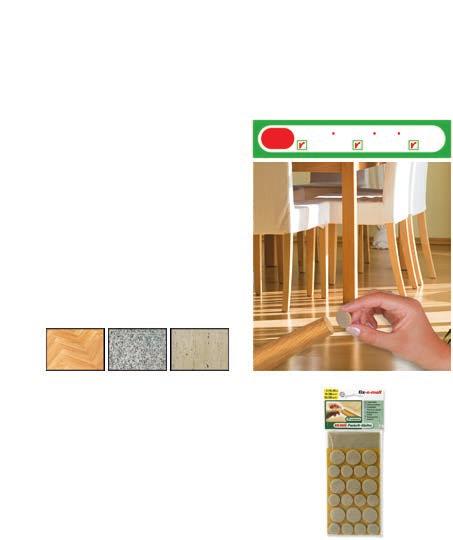 FIX-O-MOLL BIG DUO öntapadó bútorcsúsztató készlet BIG DUO öntapadó bútorcsúsztató - a parkettavédő Óvja és védi az