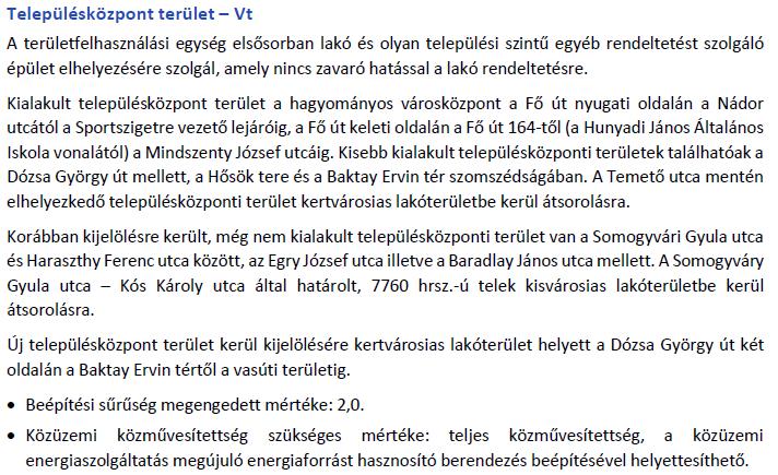TELEPÜLÉSRENDEZÉSI ESZKÖZÖK MÓDOSÍTÁSA PRO RÉGIÓ