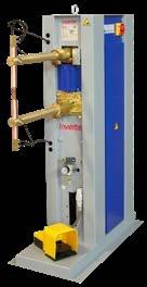 PEI PONTHEGESZTŐ GÉP BSP INVERTER BSP 136 INVERTER, egyenáramú (MFDC) billenőkaros ponthegesztő gép 3 fázisú Pneumatikus működtetésű Vízhűtésű transzformátor és elektródatartó karok Levegő-előkészítő