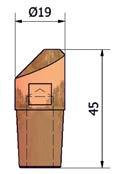 Síkelektróda Ø30 mm 5 db/csomag 5 CAXEC035 E-78 Önbeálló