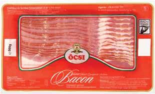 ÖCSI FÜSTÖLT, SZELETELT BACON 500 g, 2 378 Ft/kg 1 349 Ft -160 Ft