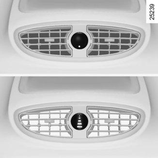 LEVEGŐADAGOLÓ ROSTÉLYOK, levegőkivezető nyílások (2/2) 1 A kellemetlen szagok megszüntetése érdekében a gépkocsiban kizárólag az erre a célra